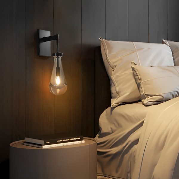 Water Drop Crystal Creative Copper Modern Minimalist Wall Lamp Sconces - Image 3