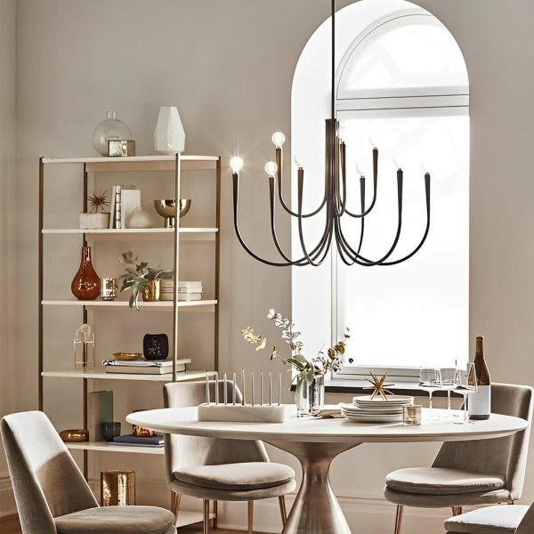 6/9-Light Retro Candlelight 3 Step Dimming LED French Style Chandelier - Image 4