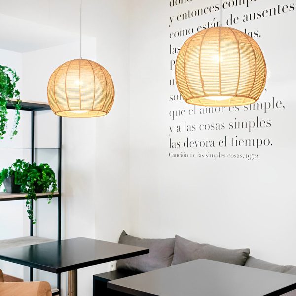 Creative Rattan Rope Woven Lantern LED Nordic Chandelier Pendant Lights - Image 7