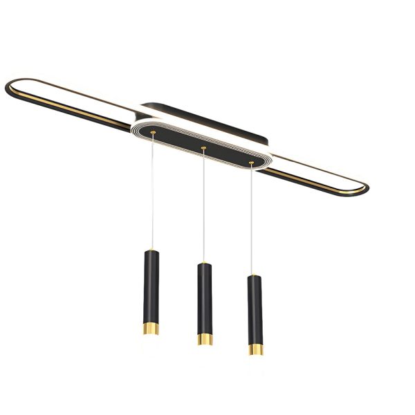 Long Circular Three Step Dimming LED Modern Ceiling Light Fixture Hanging Lamp - Image 16