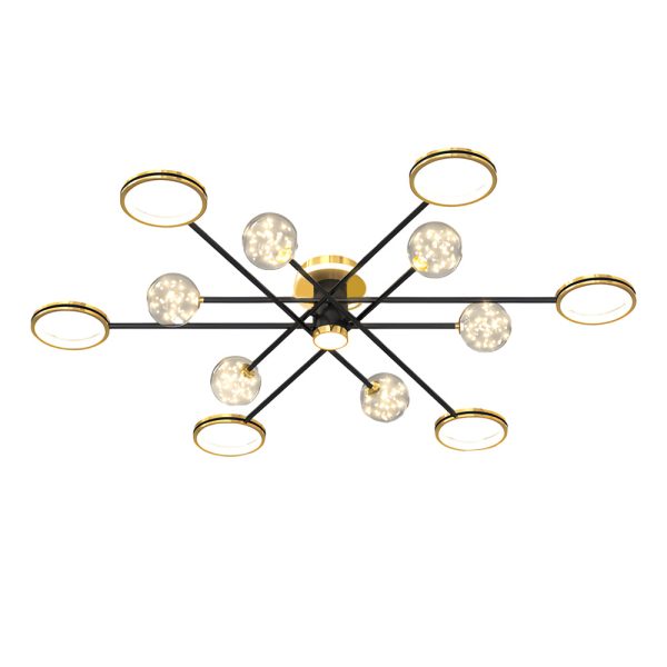 Starry Flowers Three Step Dimming Modern Ceiling Lights Fixture Hanging Lamp - Image 13