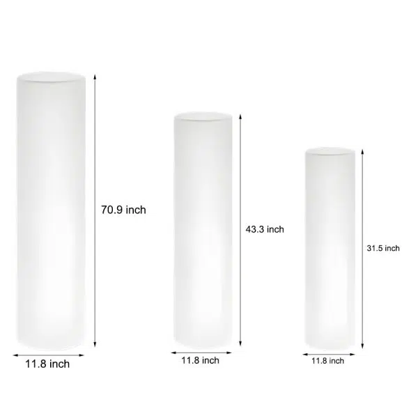 Cylinder PE LED Outdoor Floor Lamp with Remote, Color Changing RGB - Image 5