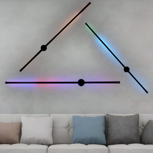 Remote Control RGB Long Strip LED Wall Lamp Sconces Wall Lights - Image 2