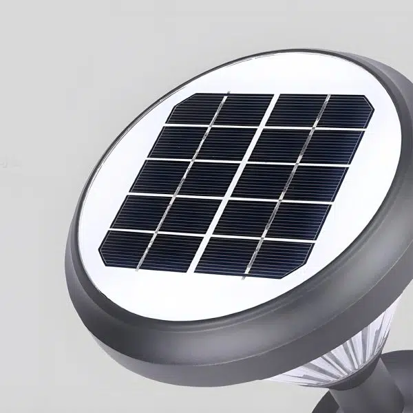 27.6-Inch H Black LED Solar Pathway Landscape Lights - Image 5