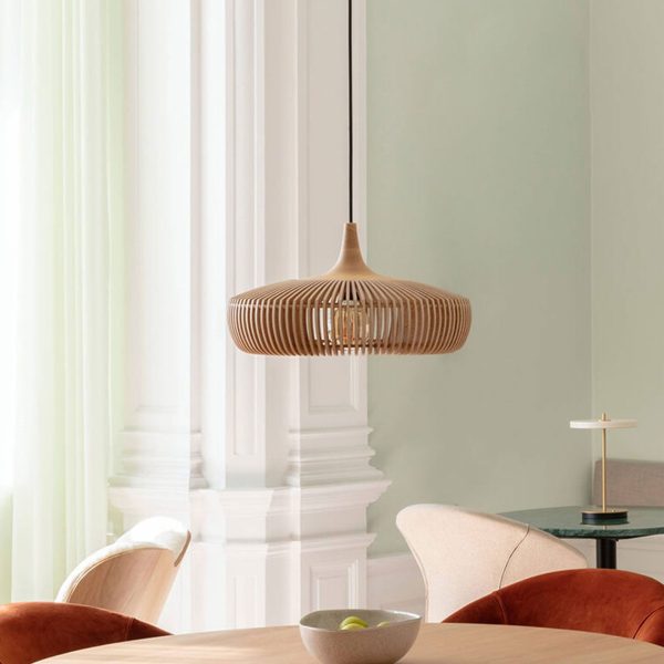 Nordic Vintage Wooden Round Dome Lid  1-Light Pendant Light - Image 14