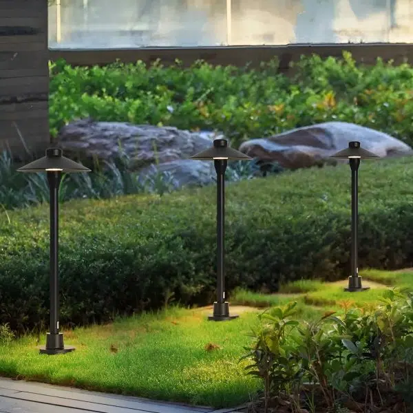 Mushroom Shaped Waterproof 7W LED Black Modern Outdoor Path Lights - Image 6