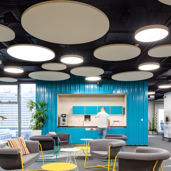 Round Pendant LED Office Lighting Modern Suspended Luminaires for Workspace - Image 4