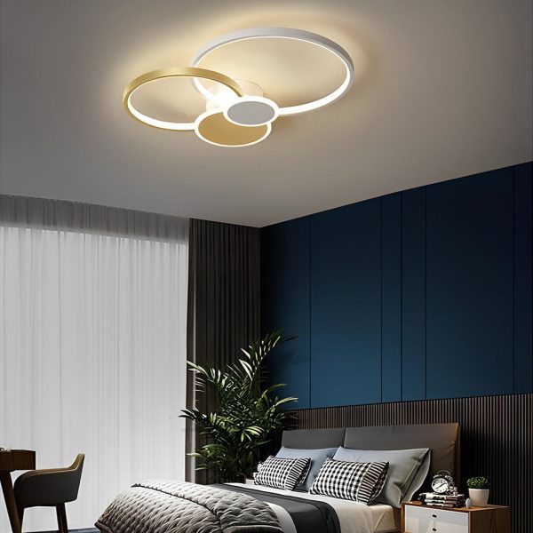 Multiple Circles LED Flush Mount Ceiling Light Acrylic Silica Gel Cluster Light - Image 3