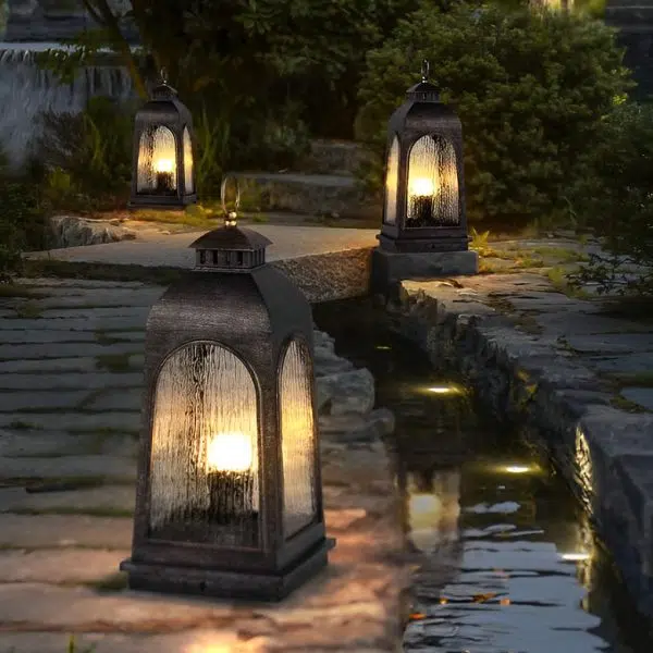 Waterproof Metal Portable Retro European-style Outdoor Floor Lamp Lawn Lights - Image 3