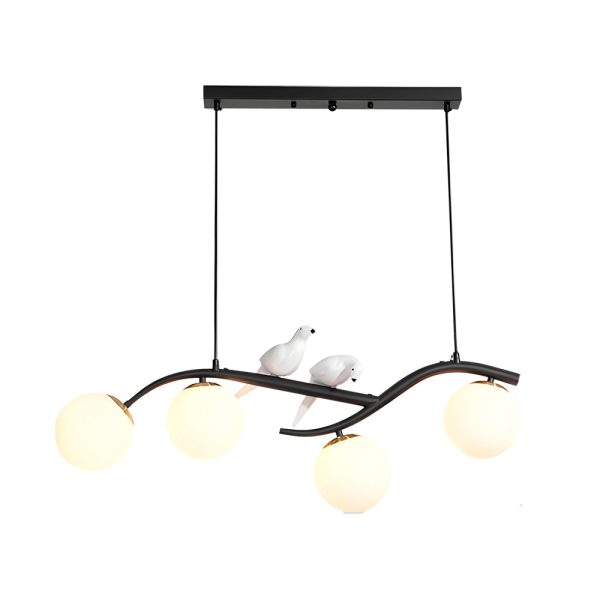 Long Branches Birds Balls 3 Step Dimming Nordic Dining Room Chandeliers - Image 12