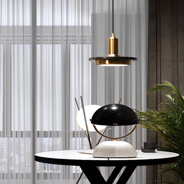 Round Flying Saucer Shape Electroplated Iron LED Modern Pendant Lights - Image 6