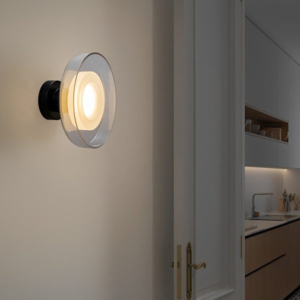 Creative Round Glass LED Post Modern Wall Lamp Wall Sconce Lighting - Image 5
