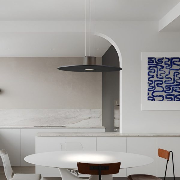 Round Plate Shaped LED Modern Pendant Light Hanging Lamp Island Lights - Image 4