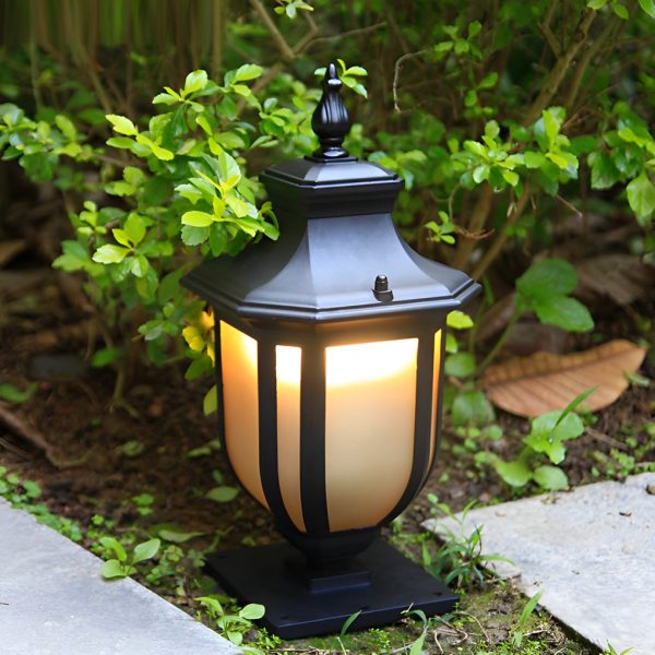 Retro Minimalist Waterproof Aluminum European-style Pillar Lamp Post Lights - Image 5