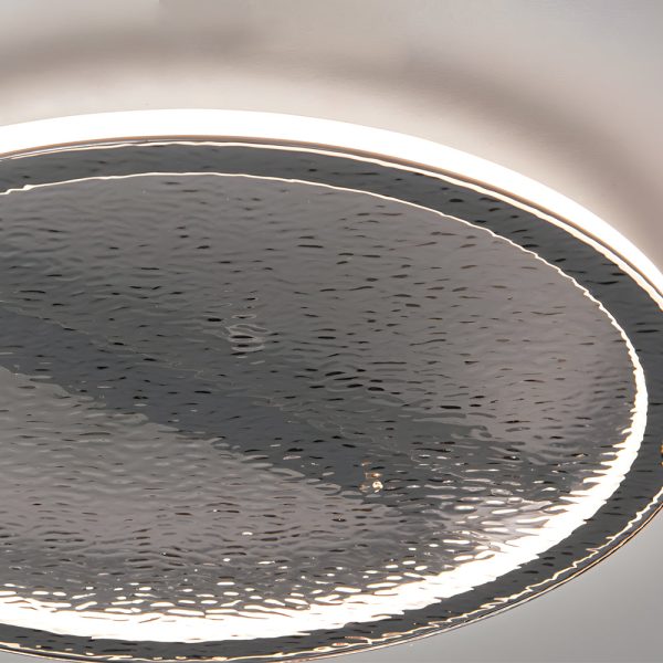 Black Glass LED Flush Mount Ceiling Light - Image 5