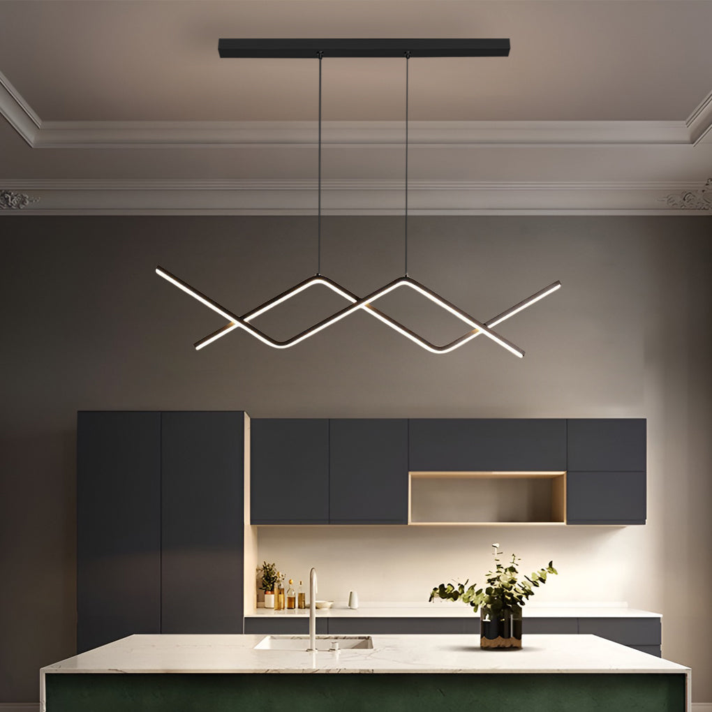 6-f073bb04-7067-46cd-851f-03e50c42d624.jpg Creative Linear Design LED 3 Step Dimming Modern Chandelier Hanging Lamp - Image 1