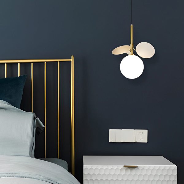 Colorful Creative Glass Flower Leaves Nordic Pendant Lights Chandelier - Image 2