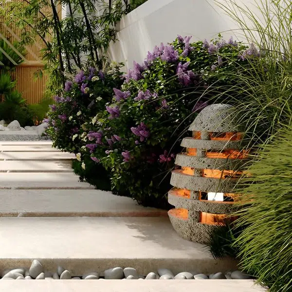 Resin Egg Shaped Waterproof LED Modern Outdoor Lawn Light Garden Lights - Image 7