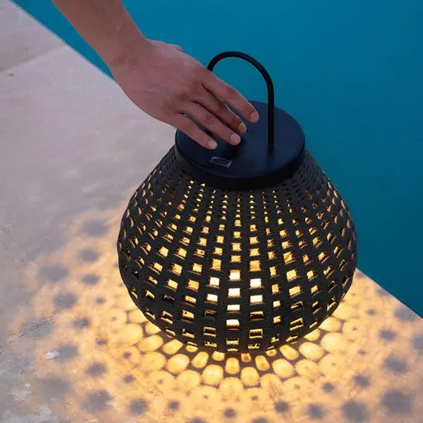 Portable Creative Rattan Waterproof LED Modern Outdoor Lights Lawn Lamp - Image 7