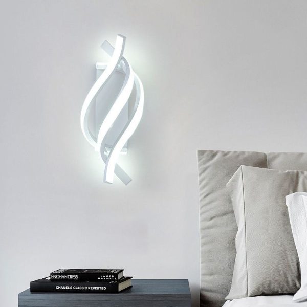 Spiral Minimalist Three Step Dimming LED Modern Wall Lamp Sconces Lighting - Image 2