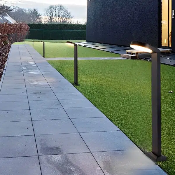 Minimalist Aluminum Waterproof LED Black Modern Lawn Lamp Outdoor Lights - Image 2