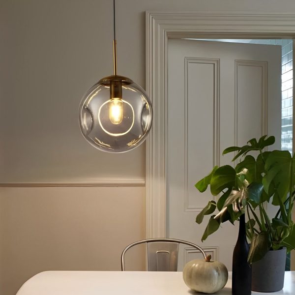 Creative Glass Globe Metal Nordic Small Chandelier Pendant Lighting - Image 3