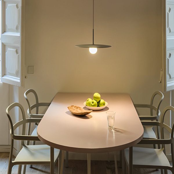 Round Creative Glass Iron LED Black Nordic Pendant Lighting Chandelier - Image 2