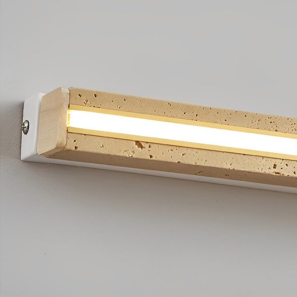 Strip Yellow Travertine LED Dimmable Wabi-Sabi Japanese-Style Wall Lamp - Image 6