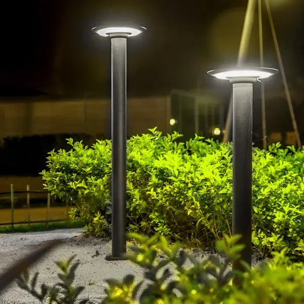 Round Waterproof Intelligent Light Control LED Solar Outdoor Lawn Lamp - Image 3
