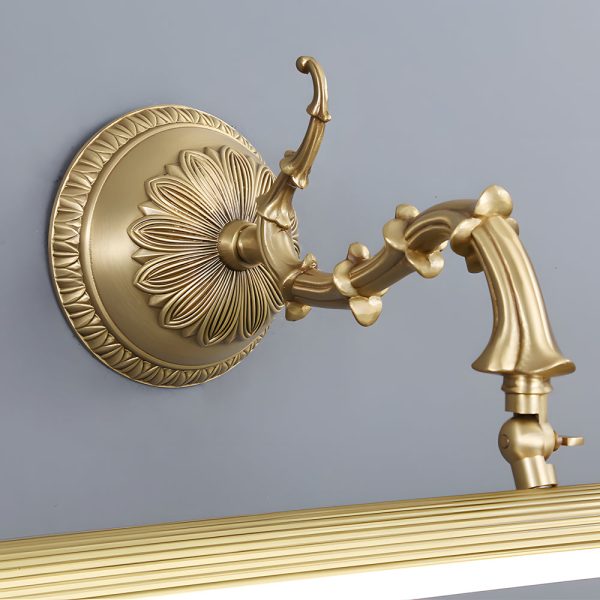 Antique Gold 180?? Rotatable LED Bathroom Vanity Light with Adjustable Ambiance - Image 6