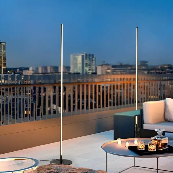 Waterproof Minimalist Outdoor Strip LED Floor Lamp - Image 3