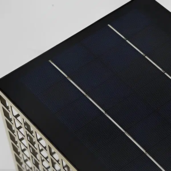 Square Creative Hollow LED Waterproof Gold Modern Solar Pathway Lights - Image 5