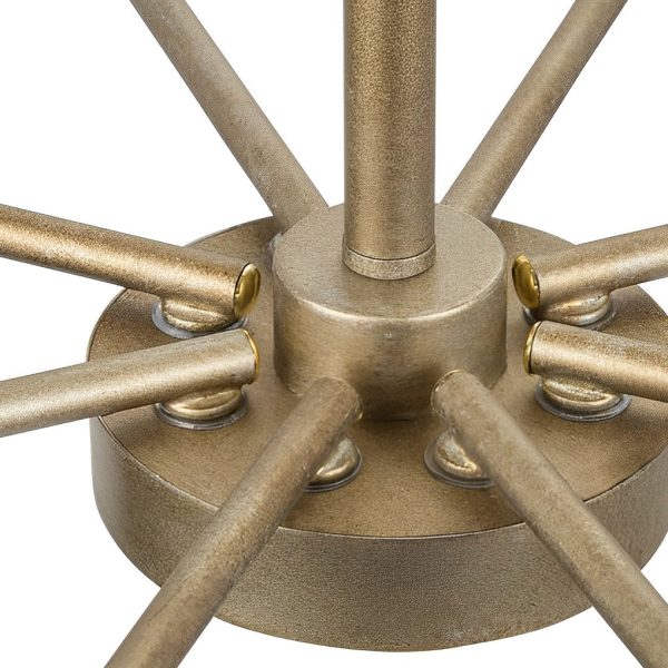 8 Lights Candlelight LED Three Step Dimming Industrial Style Chandelier - Image 5