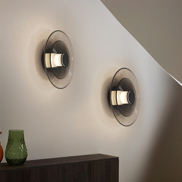 Round Creative Double-layered Glass LED Nordic Wall Sconces Lighting - Image 5