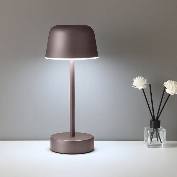 Tunable Metal Finish Table Lamp in Hat-style - Image 2