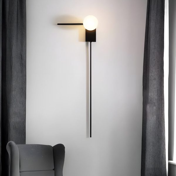 Simple Glass Ball Personalized Nordic Bedroom Wall Light Fixture - Image 5