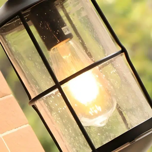 Creative Glass Waterproof LED Black Modern Plug in Wall Sconce Lighting - Image 7