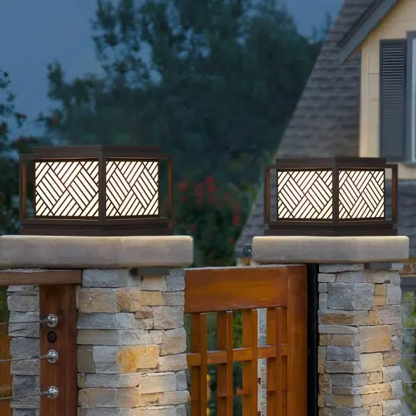 Square Waterproof LED Modern Outdoor Solar Post Caps Lights Pillar Light - Image 5