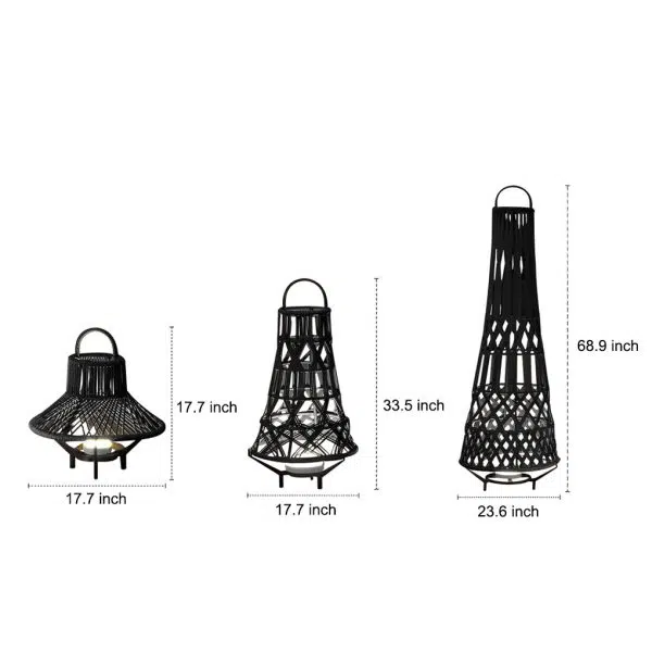 Metal Outdoor Tribal Floor Lamp - Image 4