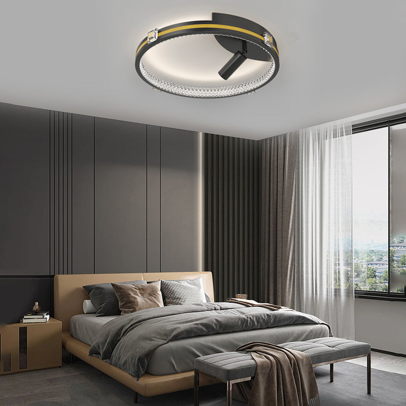 7-4c4c6ced-1f8c-43cf-9f54-2ee1fe348034-1.jpg Round Ring Three Step Dimming Crystal Modern Ceiling Lights with Spotlights - Image 1
