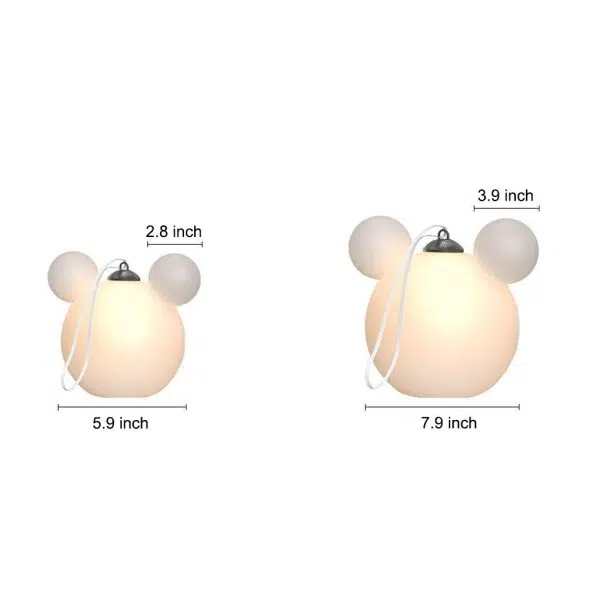 Cartoon 3D Animal Waterproof USB Rechargeable Outdoor Hanging Lights - Image 6