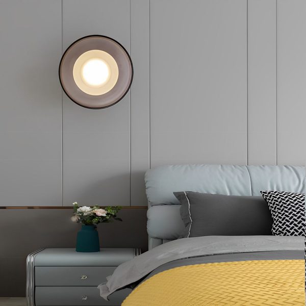 Creative Round Glass LED Post Modern Wall Lamp Wall Sconce Lighting - Image 3