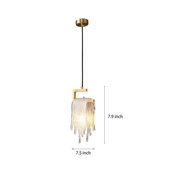 Creative Handmade Glass LED Button Switch Copper Modern Pendant Lights - Image 6