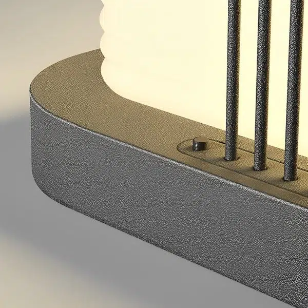 Square Creative LED Waterproof PE Shade Modern Solar Fence Post Lights - Image 5