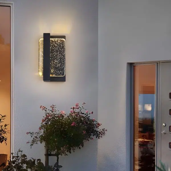 Creative Crystal Waterproof Modern Outdoor Wall Lamp Wall Sconce Lighting - Image 5