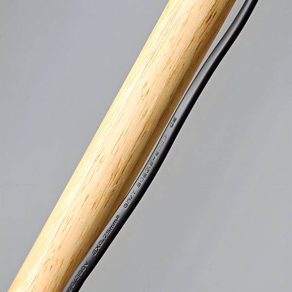 59 inch Wood and Metal Arc LED Task Floor Lamp - Image 5