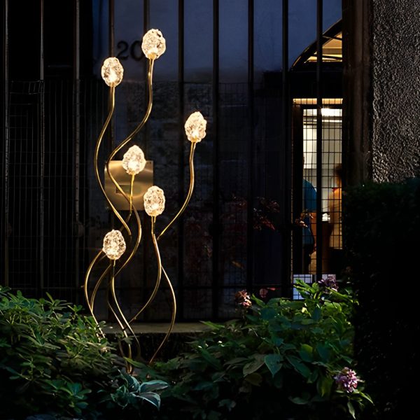 Outdoor Creative Flower Buds Decor Waterproof LED Modern Lawn Lights - Image 3