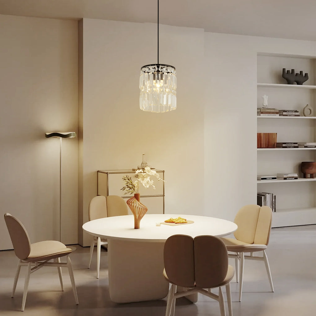 7-72e1923d-fc8b-4461-a6e9-cdaee351036f.jpg Cylindrical Crystal Shade Three Step Dimming Nordic Hanging Lights Fixture - Image 1