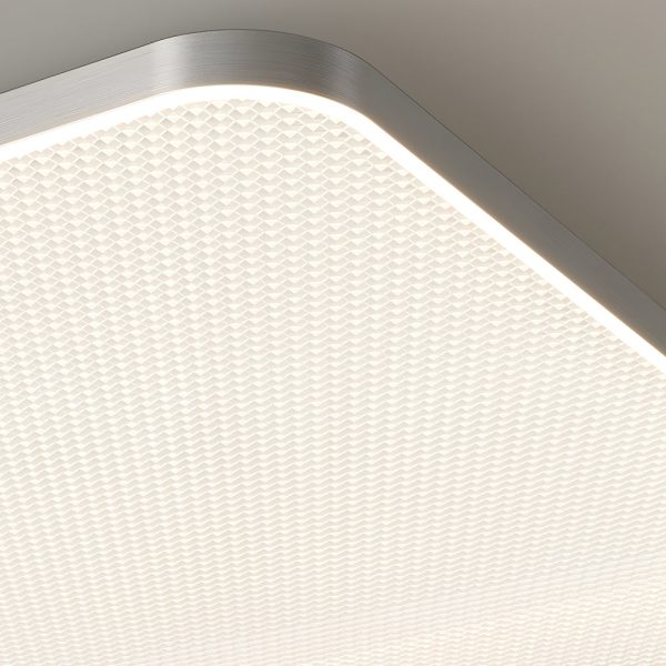 Brushed Gray Aluminum LED Ceiling Light - Image 5