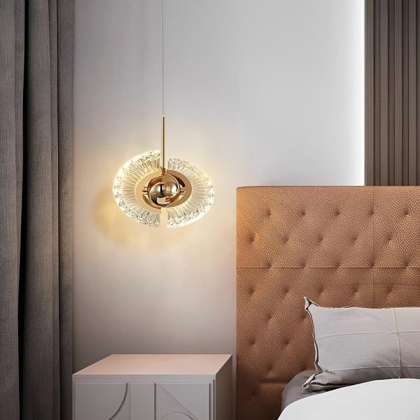 Creative Circle Anodized Acrylic LED Modern Pendant Lighting Hanging Lamp - Image 2